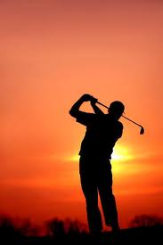 sunset golfer 2